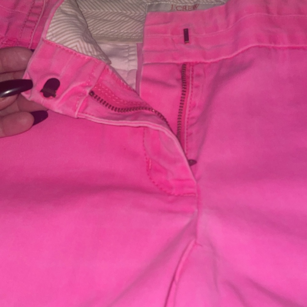 J. Crew Chino, broken-in shorts, sz.8, pink - Picture 4 of 4